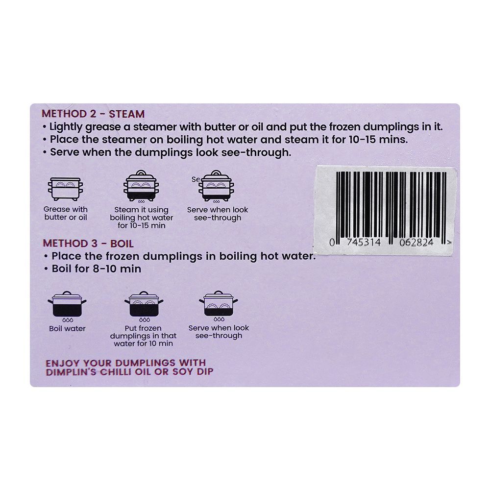 Dimplin Chicken Shitake Dumplings With Chilli Oil and Soy Dip, 12-Pack - Image 2