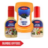 Fresh Street Italian Dressing, 237ml + Caesar Dressing 237ml + Chipotle Mayo, 300ml, Bundle Offer
